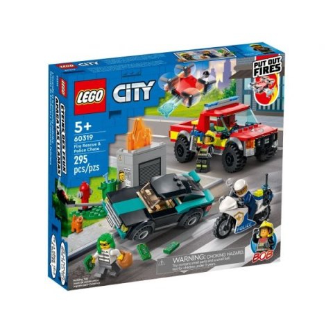 Klocki LEGO Akcja strażacka policyjny pościg 60319